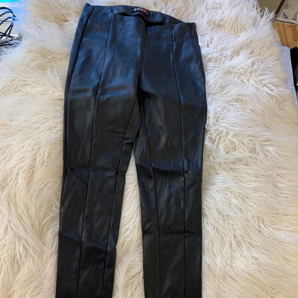 JustFab Leather Pants
